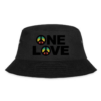 ONE LOVE - Bucket Hat - black - Front - Lela (165cm)