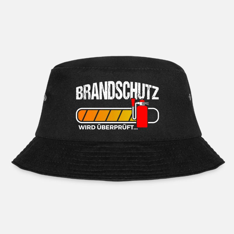 Brandschutz überprüft Brandschutzbeauftragter - Bucket Hat - Schwarz