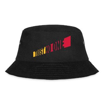 trust no one Zitat - Bucket Hat - Schwarz - Vorne - Lela (165cm)