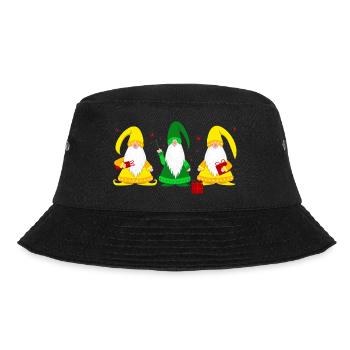 Elves Stars Christmas - Bucket Hat - black - Front - Lela (165cm)