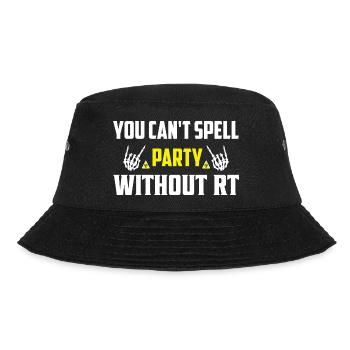 You Can't Spell Party Without RT Radiology X-Ray R - Bucket Hat - Schwarz - Vorne - Lela (165cm)