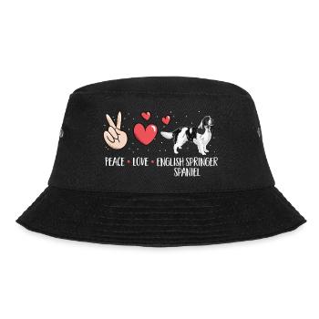 English Springer Spaniel Dog - Bucket Hat - black - Front - Lela (165cm)