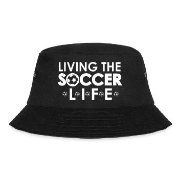 Soccer Fussball - Bucket Hat - Schwarz - Vorne - Lela (165cm)