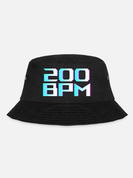 200BPM Uptempo - Bucket Hat - Schwarz