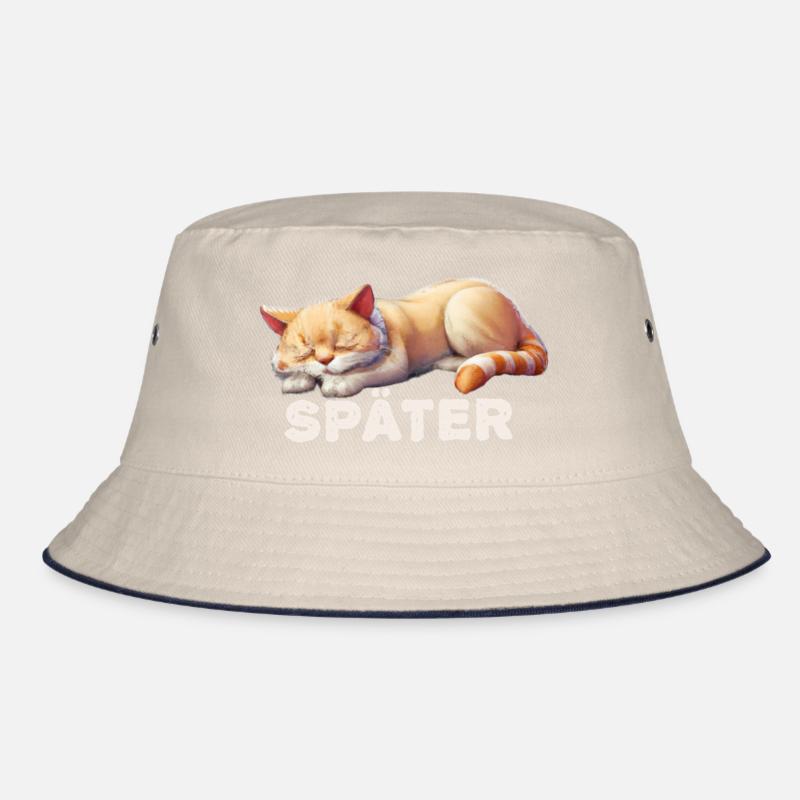 Sleeping cat, I'll do it later Bucket Hat