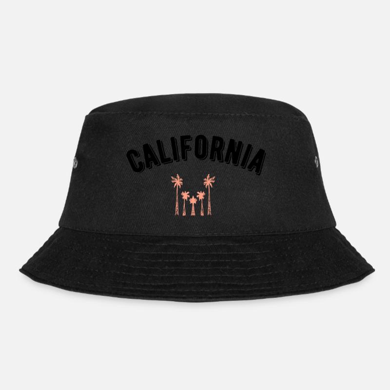Kalifornien - Bucket Hat - Schwarz