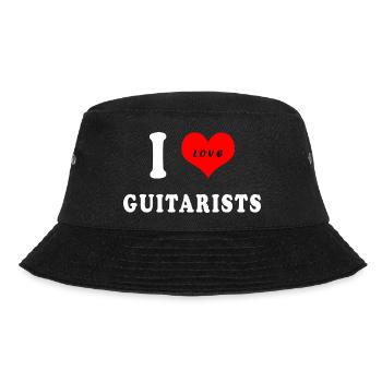 I love guitarists - Bucket Hat - black - Front - Lela (165cm)