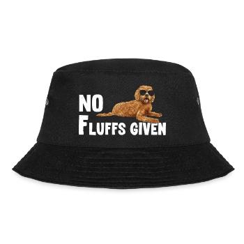 Labradoodle Hund - Bucket Hat - Schwarz - Vorne - Lela (165cm)
