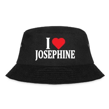 t-shirt I love Josephine t-shirt gift idea - Bucket Hat - black - Front - Lela (165cm)