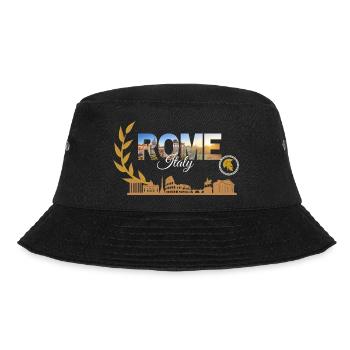 Rome Italy Skyline Collage - Bucket Hat - black - Front - Lela (165cm)