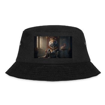 Tiger sitting on a throne, generative AI - Bucket Hat - black - Front - Lela (165cm)