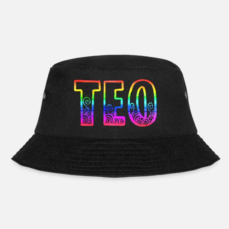 teo rs regenbogen - Bucket Hat - Schwarz