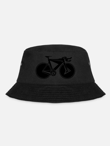 Rennrad, Geschenkidee für Fahrrad Freunde - Bucket Hat - Schwarz