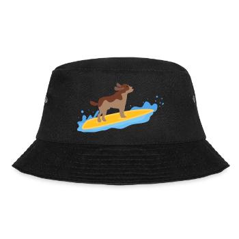 dog surfing - Bucket Hat - black - Front - Lela (165cm)