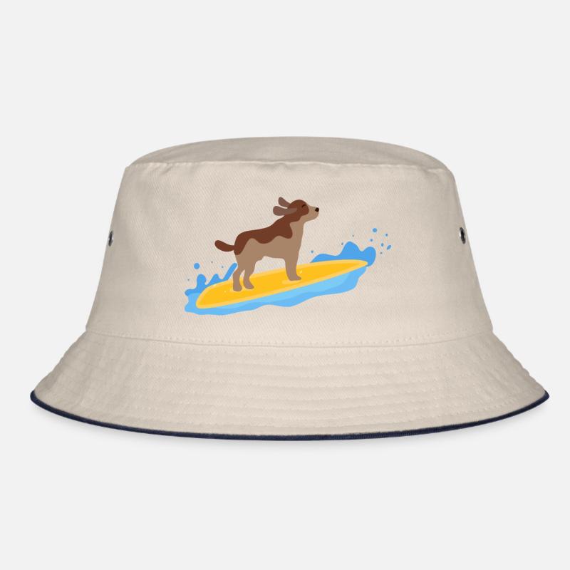 Surfen mit dem Hund Bucket Hat