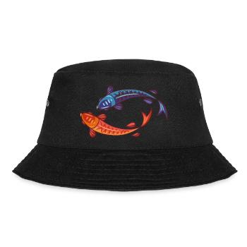 Meerestiere - Bucket Hat - Schwarz - Vorne - Lela (165cm)