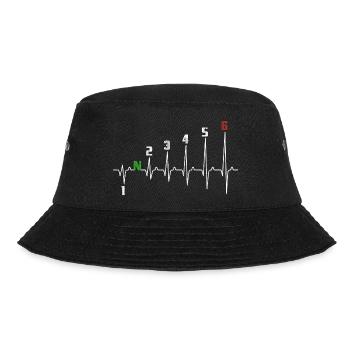 1N23456 Motorcycle Gearshift - Adrenaline - Pulse - Bucket Hat - black - Front - Lela (165cm)