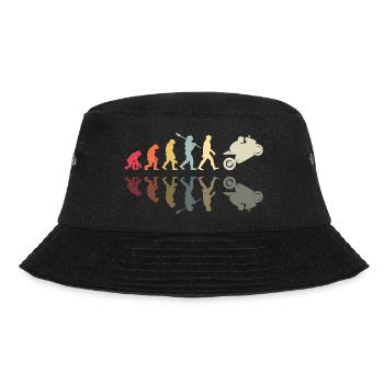 Motorcycle Evolution Vintage Superbike Biker - Bucket Hat - black - Front - Lela (165cm)