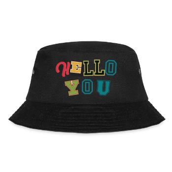 Sprüche - Bucket Hat - Schwarz - Vorne - Lela (165cm)
