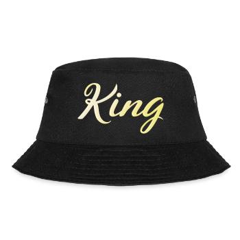 König - Bucket Hat - Schwarz - Vorne - Lela (165cm)