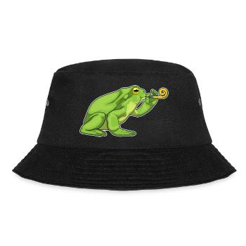 Frog Birthday Toad - Bucket Hat - black - Front - Lela (165cm)