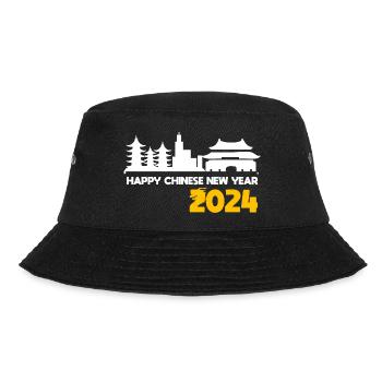 Chinese New Year Dragon China Asian I Gift - Bucket Hat - black - Front - Lela (165cm)