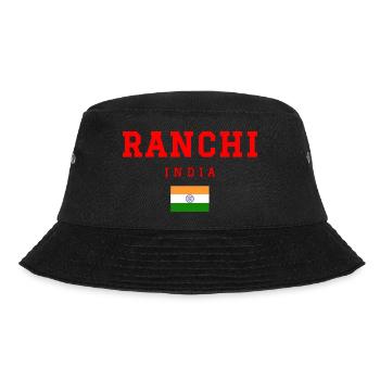 Ranchi Indien - Bucket Hat - Schwarz - Vorne - Lela (165cm)