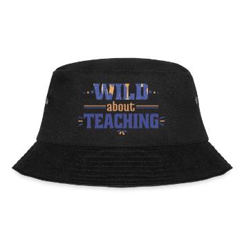 Wild About Teaching Lehrer Schule Pre-K Tier - Bucket Hat - Schwarz - Vorne - Lela (165cm)