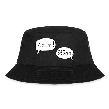 ächz stöhn - Bucket Hat - Schwarz - Vorne - Lela (165cm)