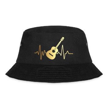 Heartbeat Gitarre - Bucket Hat - Schwarz - Vorne - Lela (165cm)