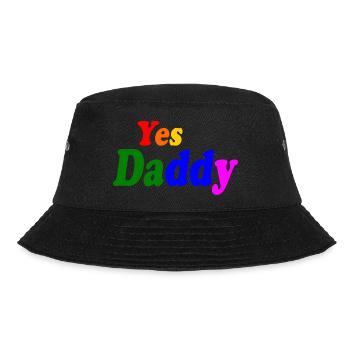 Yes daddy - Bucket Hat - Schwarz - Vorne - Lela (165cm)