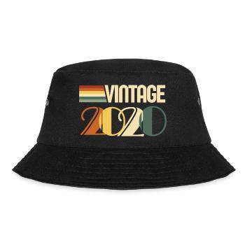 Jahrgang 2020 - 2020 Geburtstagsgeschenk - Bucket Hat - Schwarz - Vorne - Lela (165cm)