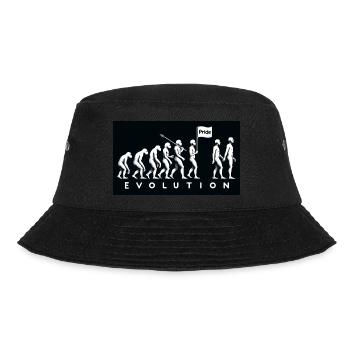 Pride Evolution – Marsch der Vielfalt - Bucket Hat - Schwarz - Vorne - Lela (165cm)
