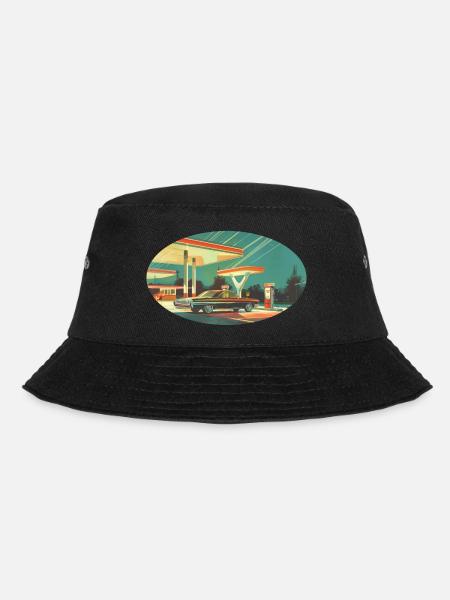 Benzinbrüder Tankstelle - Bucket Hat - Schwarz