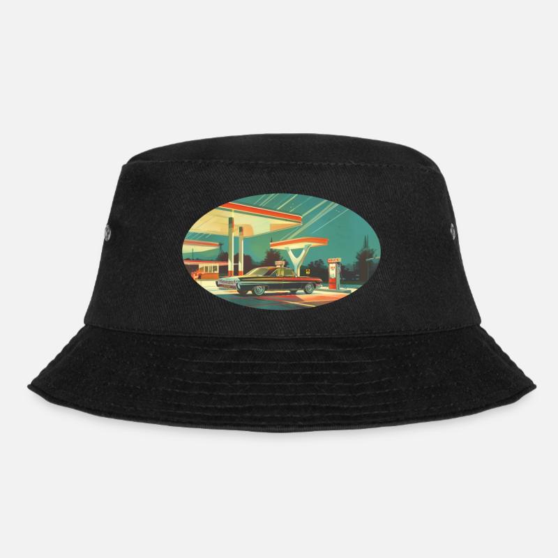Benzinbrüder Tankstelle - Bucket Hat - Schwarz