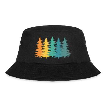Forest Ranger Retro Gift - Bucket Hat - black - Front - Lela (165cm)