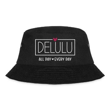 Delulu all day every day - Bucket Hat - black - Front - Lela (165cm)