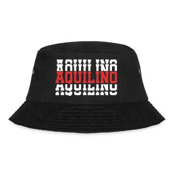 Aquilino t-shirt stacked text gift t-shirt - Bucket Hat - black - Front - Lela (165cm)