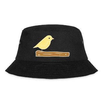 Bird, Animal, Branch, Nature - Bucket Hat - black - Front - Lela (165cm)
