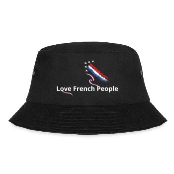 J'aime les français drapeau français - Bob - noir - Devant - Lela (165cm)