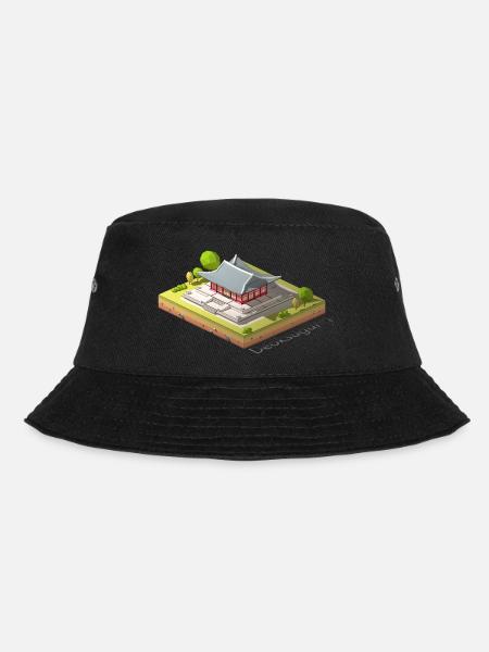 Geometrische Low-Poly-Deoksugung - Bucket Hat - Schwarz