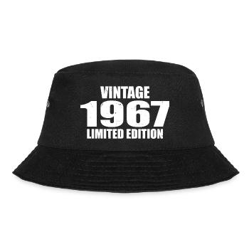 Vintage 1967 Geburtstag 1967 - Retro 1967 - Bucket Hat - Schwarz - Vorne - Lela (165cm)