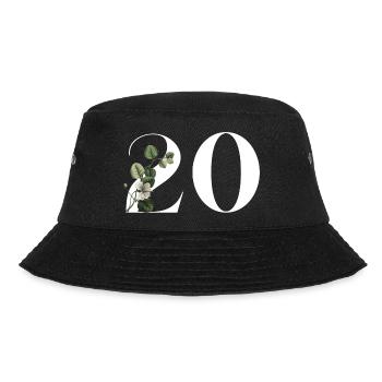 Numéro 20 floral vert -20e anniversaire floral - Bob - noir - Devant - Lela (165cm)