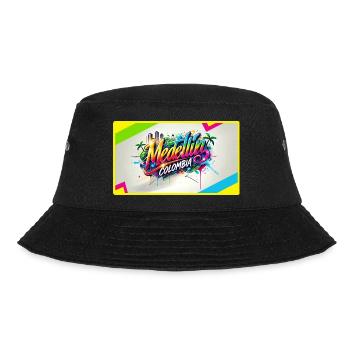 Medellin Kolumbien Graffiti Design - Bucket Hat - Schwarz - Vorne - Lela (165cm)