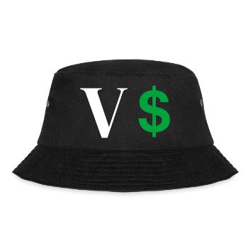 Letter v dollar - Bucket Hat - black - Front - Lela (165cm)