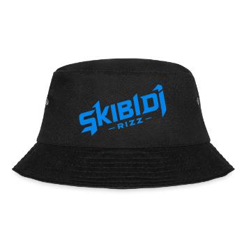 Skibidi Rizz blau - Bucket Hat - Schwarz - Vorne - Lela (165cm)