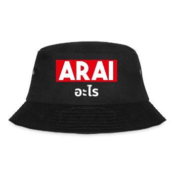Arai - Bucket Hat - Schwarz - Vorne - Lela (165cm)