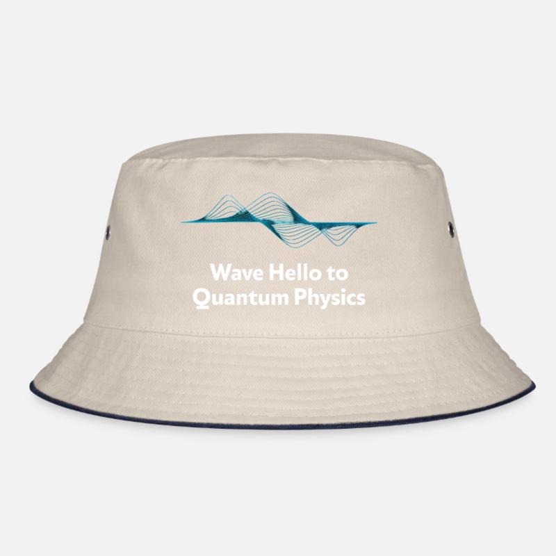 Wave Hello Quantum Physics Design Bucket Hat