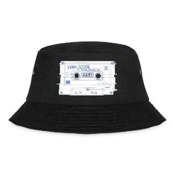 cassette outline - Bucket Hat - Schwarz - Vorne - Lela (165cm)