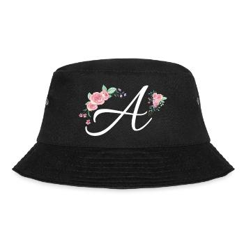 Brief an Blumen - Bucket Hat - Schwarz - Vorne - Lela (165cm)